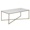 Arcata Rectangular Marble Coffee Table In Guangxi White