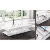 Verona Extending High Gloss Coffee Table With Storage In White