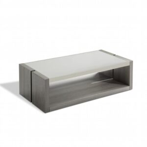 Europa Glass Coffee Table With Smokey Grey Base