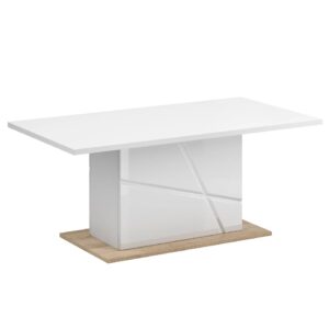 Fargo High Gloss Coffee Table Rectangular In White