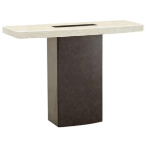 Panos Marble Console Table In Natural And Lacquer