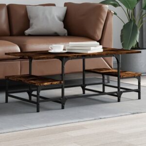 Rivas Wooden Coffee Table In Smoked Oak