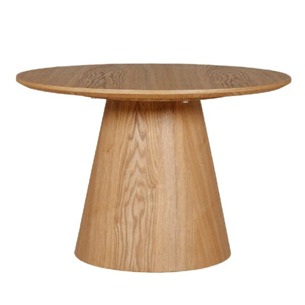 Hamel Wooden Round Coffee Table In Brown