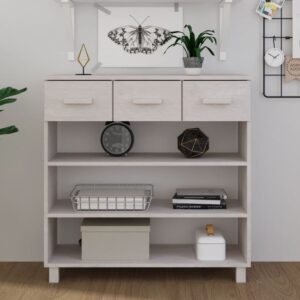 Hull Wooden Console Table With 3 Drawer In White