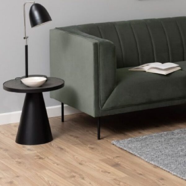 Seguin Ceramic Coffee Table Small Round In Black